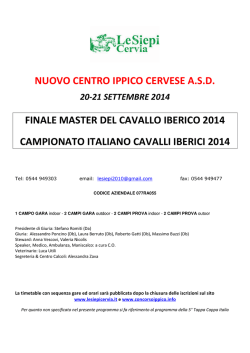 nuovo centro ippico cervese asd finale master del