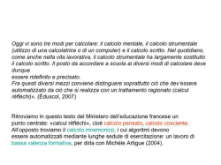 Calcolo - Associazione Maestro Dino Zanella