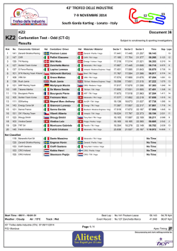 Document 36 KZ2 Carburation Test - Odd (CT-O
