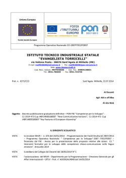 Decreto pubblicazione graduatorie definitive