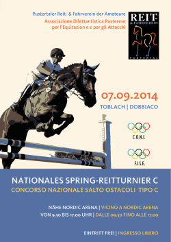 nationales spring-reitturnier c - Pustertaler Reit