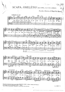 Scapa, oseleto - Coro La Grolla