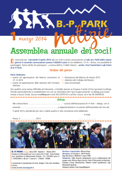 Assemblea annuale dei soci!