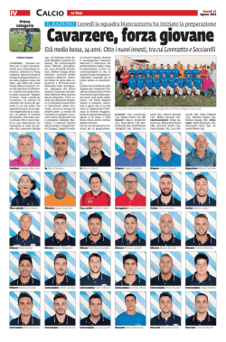 Calcio Cavarzere, forza giovane