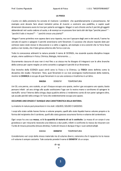 ripasso di fisica - IISS MEDITERRANEO