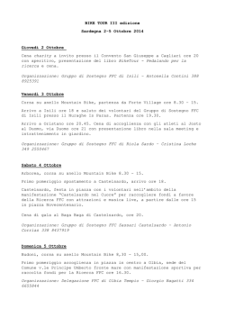 il programma - Fondazione Ricerca Fibrosi Cistica