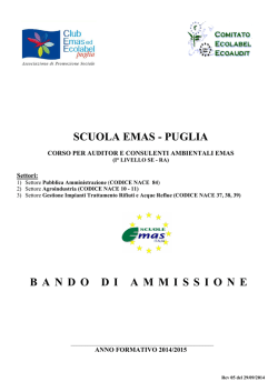 bando_EMAS_2014_ REV 05 - Club Emas ed Ecolabel Puglia