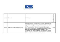 CODICE MODELLO DESCRIZIONE LIS T INO IV A