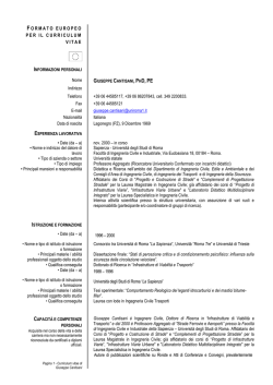 formato europeo per il curriculum vitae