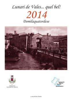 Lunari de Vales... quel bel! - Comune di Valeggio sul Mincio