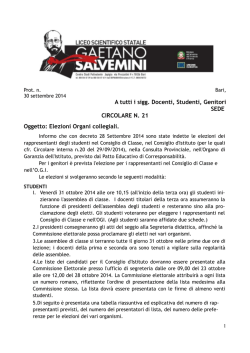 elezione per CdC e OGI - Liceo Scientifico Salvemini