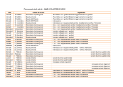 Piano annuale delle attivit&agrave; ANNO SCOLASTICO 2014/2015 Data