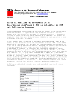 Commento ai dati
