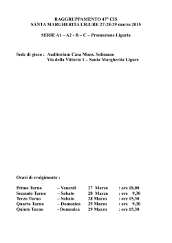 RAGGRUPPAMENTO 47&deg; CIS SANTA MARGHERITA LIGURE 27
