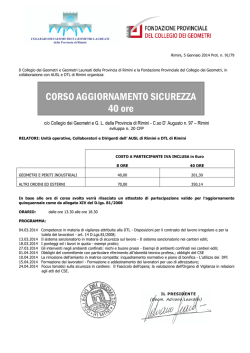 scarica scheda - Collegio dei Geometri della Provincia di Rimini