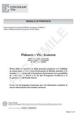 Modulo di Proposta