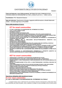 Scheda information and communication technologies