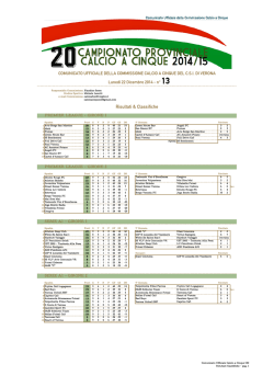 Comunicato 13 del 22/12/20143