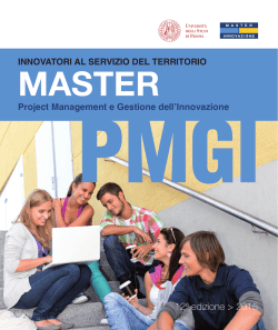 brochure master pmgi 2015 - Forum Ricerca Innovazione