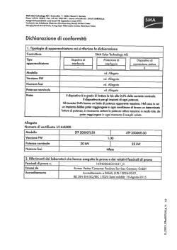 Dichiarazione di conformit&agrave; CEI021
