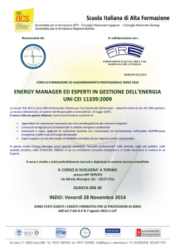 Programma corso EM40 Torino 1 2014