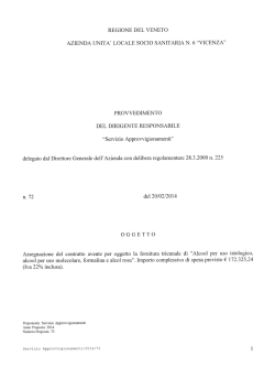 PROVVEDIMENTO DEL DIRIGENTE