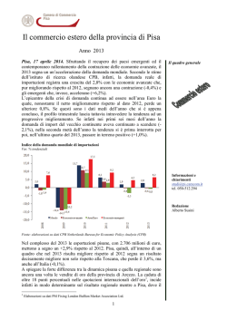 Anno 2013 - Camera di commercio di Pisa