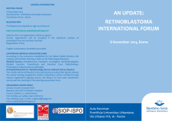 Retinoblastoma - Palidoro News