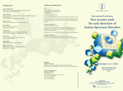 Non invasive tools for early detection of Autism Spectrum Disorders