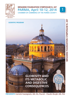 PARMA, April 10-12, 2014 - Universit&agrave; degli Studi di Parma