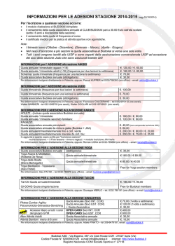 Iscrizioni - Budokai Ispra