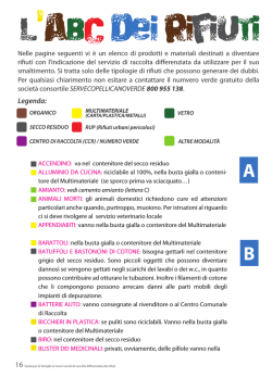 ABC dei rifiuti - Spingiamoladifferenziata