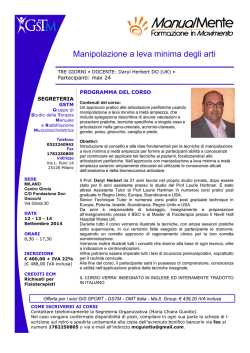 Manipolazione a leva minima degli arti