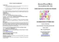 Leggi qui - Universit&agrave; Popolare Mestre