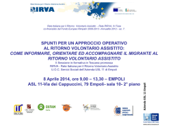 integrazione di ritorno - Ordine professionale degli Assistenti Sociali