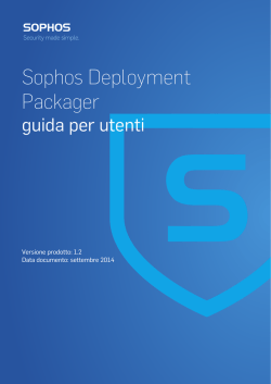 Sophos Deployment Packager guida per utenti
