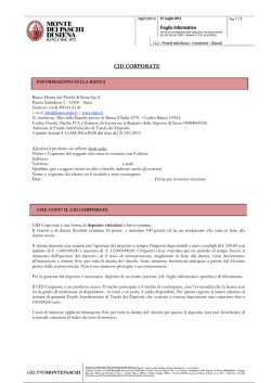 CID CORPORATE - Banca Monte dei Paschi di Siena