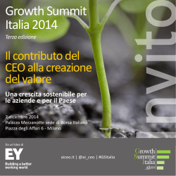 Growth Summit Italia 2014