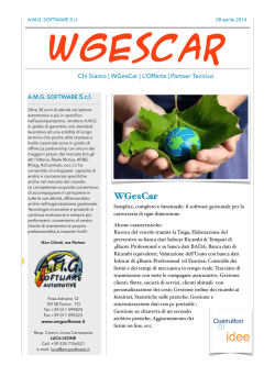 WGesCar - Le Novità