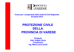 protezione civile protezione civile della provincia provincia di varese