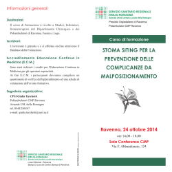 Depliant - Azienda USL di Ravenna