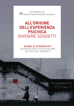 Programma del XVII Congresso SPI