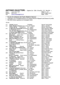 ANTONIO ZAVATTERI - Agenzia CDA Studio Di