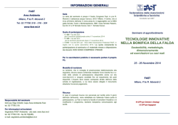 Tecnologie innovative nella bonifica di falda