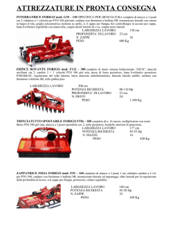 ATTREZZATURE IN PRONTA CONSEGNA