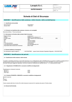 Scheda di sicurezza Super Bianco