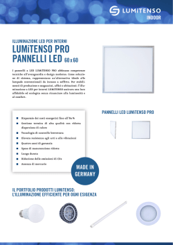 LUMiTENSO PRO PANNELLI LED 60 x 60