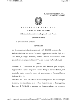 sentenza TAR Veneto 1367 del 2014