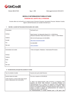 UNICREDIT FI CQP MEUCF200 del 09 06 2014