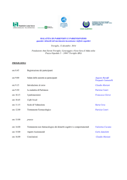 Programma del Convegno ECM 2014